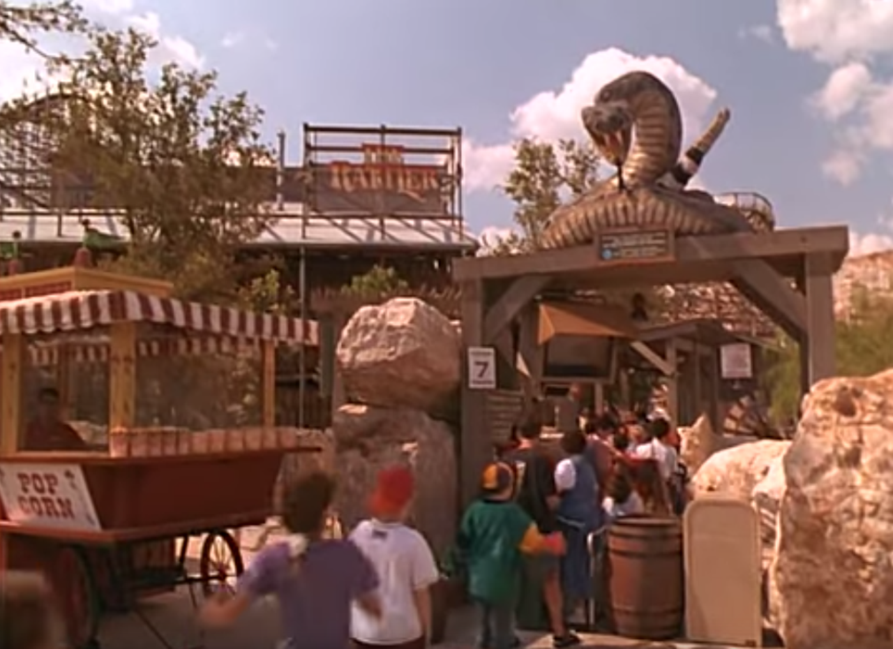Blank Check
You’ll recognize Six Flags Fiesta Texas in this 1994 film. A youngster ends up with a check for $1 million and, obviously, goes ahead and spends it as a young boy would. But, there’s a catch – a group of gangsters are chasing him – and the check.
Photo via YouTube / Adan Garcia