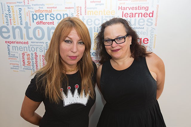 Geeks who think: FemTechNet San Antonio’s Laura Varela (left) and Penelope Boyer at Geekdom - Donte Griffin