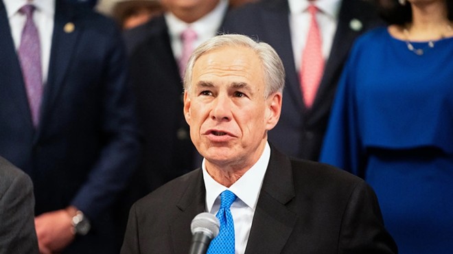 Gov. Greg Abbott addresses the press before signing eight bills during a public safety bill signing session at the state Capitol in Austin on June 6.