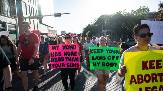 Women march in San Antonio earlier this year for abortion rights. Texas' delay in releasing updated information on maternal mortality comes as abortion access emerges as a central issue in the November election.