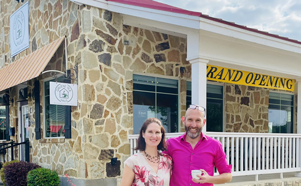 Gruene Tea Haus owners Casey and Albert Luna, left to right, opened their venture April 27.