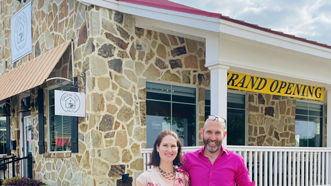 Gruene Tea Haus owners Casey and Albert Luna, left to right, opened their venture April 27.