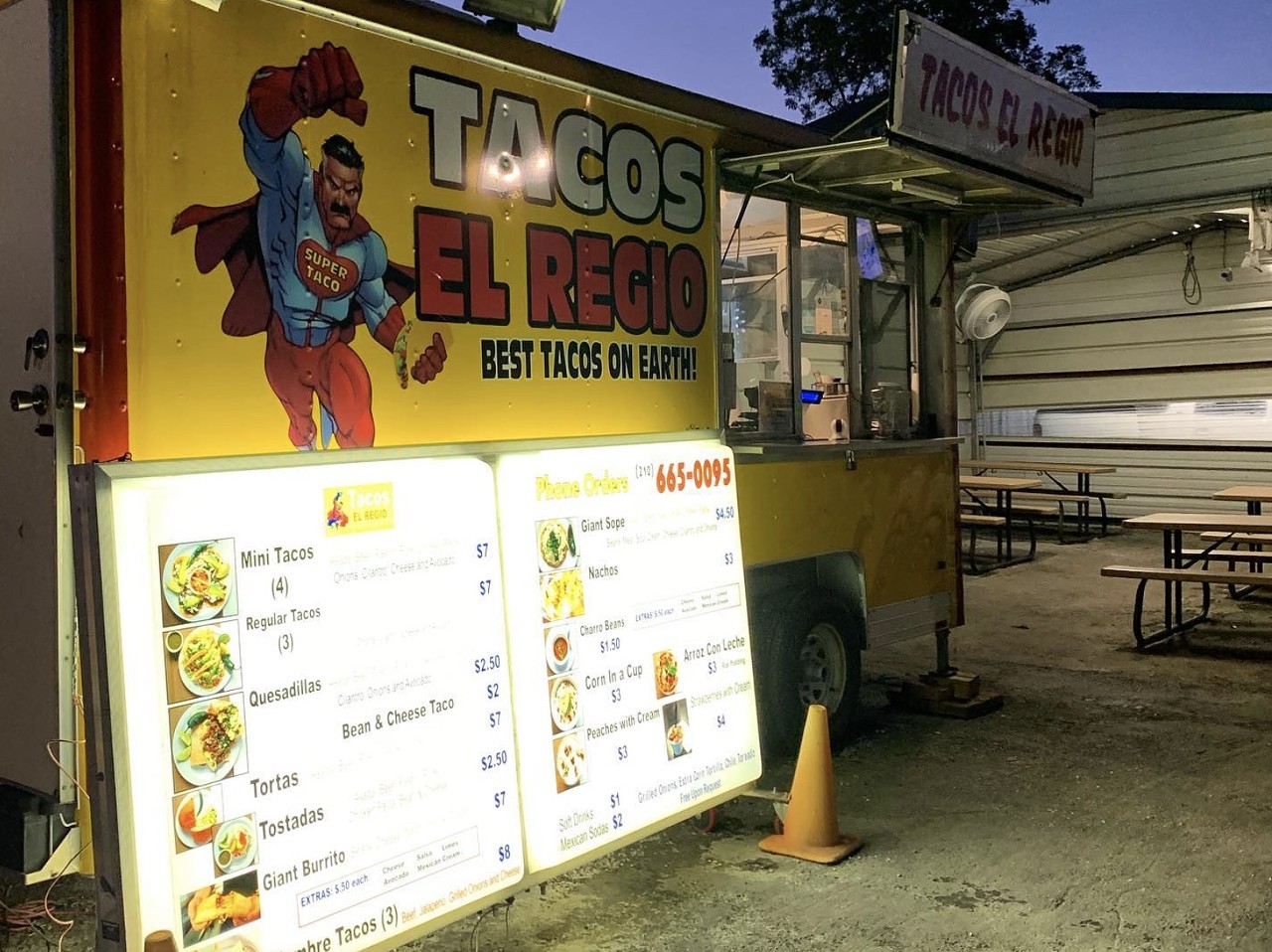 Tacos El Regio
Multiple Locations, tacoselregiosatx.com
This gem of a taco truck offers tasty mobile Mexican street food and simple yet delicious tacos.