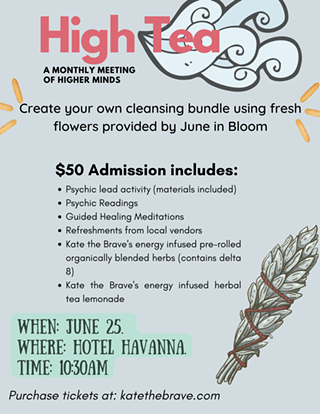 Get a psychic reading and create your own cleansing bundles using fresh flowers