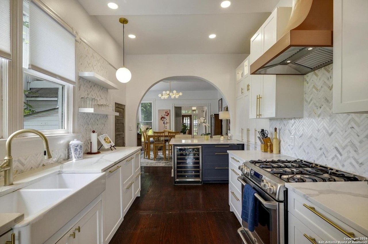 Historic San Antonio home for sale features a hidden sink and an artist studio