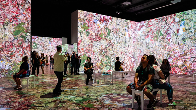 Immersive Van Gogh features 500,000 cubic feet of moving paintings by Vincent van Gogh.