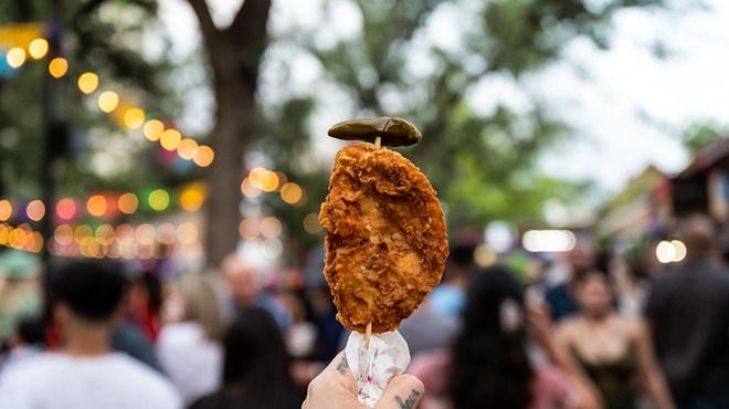 Chicken on a stick is one of the many delicious dining options that will be on offer at this year's Fiesta events.