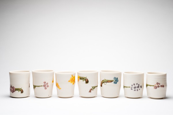Jennifer ling Datchuk and Ryan Takaba will sell their vintage-inspired household ceramics at the Mockingbird Holiday Market and Southwest School of Art's Articopia. - Courtesy