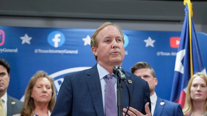 Texas Attorney General Ken Paxton makes a statement to the press May 26, 2023, a day before the impeachment vote in the Texas House.