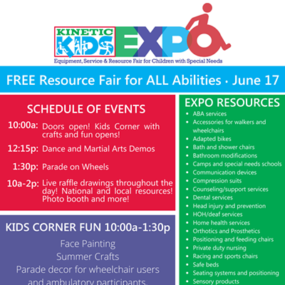 Kinetic Kids EXPO - Special Needs Equipment, Resource, and Vendor Fair