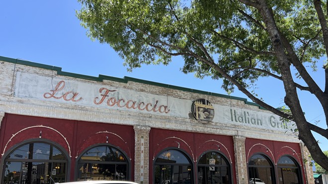 La Focaccia Italian Grill is located at the intersection of South Presa and South Alamo streets.