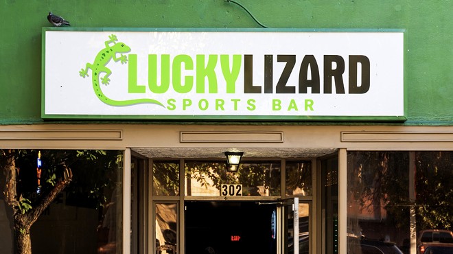 Lucky Lizard Sports Bar is located at 302 E. Commerce Street.