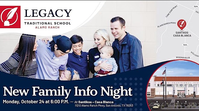 Legacy Traditional School - Parents Info Night for new Alamo Ranch Campus