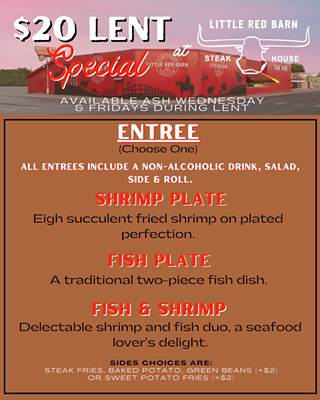 Little Red Barn: Lent Specials