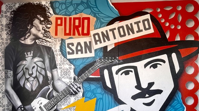 Los Otros’ new mural inside Pizza Patrón’s Medical Center location celebrates the city.