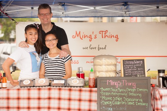 Ming's Things food truck co-owners Hinnerk von Bargen and Ming Qian (right) were the subject of a racist tirade during a dispute with The Yard Farmers and Ranchers Market owners Heather Hunter and F. David Lent - COURTESY