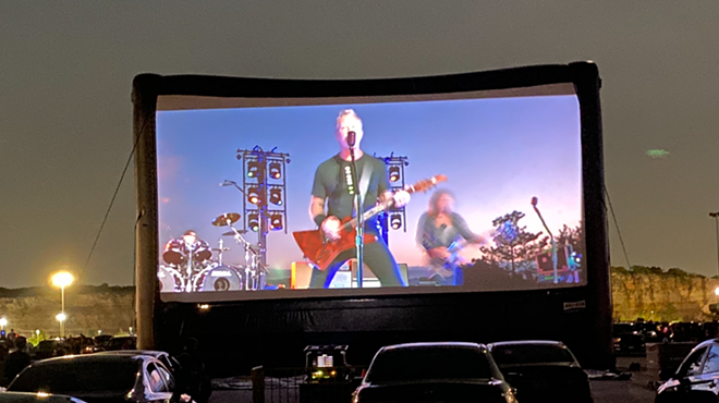 Metallica's San Antonio drive-in concert was missing several songs and the set by its opening act.