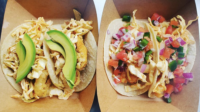 Fish Lonja serves up fresh fish tacos and tostadas topped with fish, shrimp or octopus.
