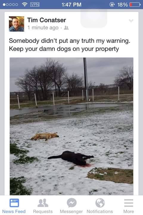 Former Volunteer Firefighter Posts Facebook Photo Of Dead Dogs He Allegedly Killed (Warning: Graphic)