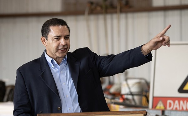 U.S. Rep. Henry Cuellar speaks during a 2022 appearance in South Texas' Zapata County.