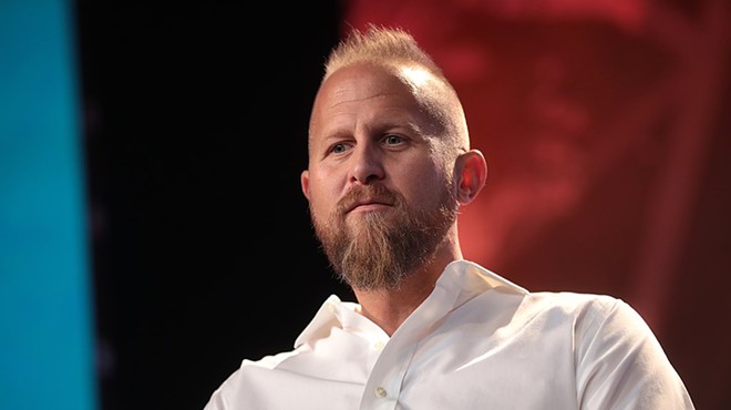Brad Parscale appearing at a Student Action Summit in Florida.