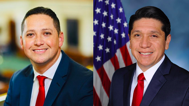 Republican candidates Tony Gonzales (left) and Raul Reyes Jr.