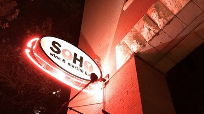 Located in an old bank, SoHo is known for the vault behind its bar.