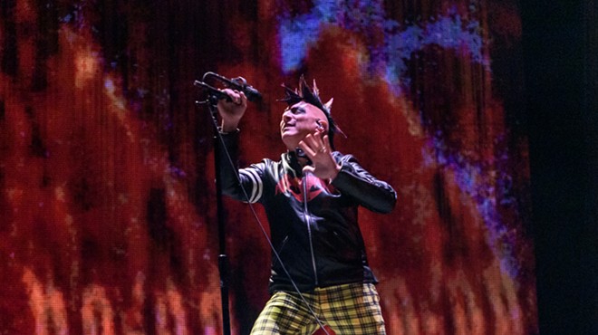 Tool singer Maynard James Keenan performs at the AT&T Center in 2019.
