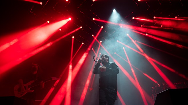 Deftones singer Chino Moreno never let the energy wane during Tuesday's show.