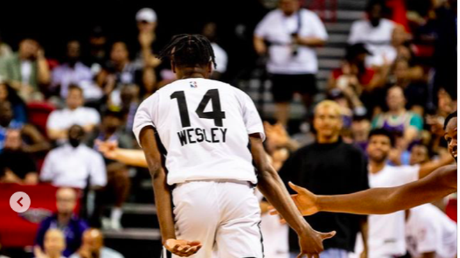 Blake Wesley, the 25th pick and third first-rounder for the Spurs, put spectators on notice with his first two summer league performances.