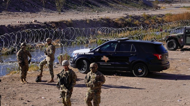 Texas State Troopers patrol the state's southern border as part of Gov. Greg Abbott's Operation Lone Star.