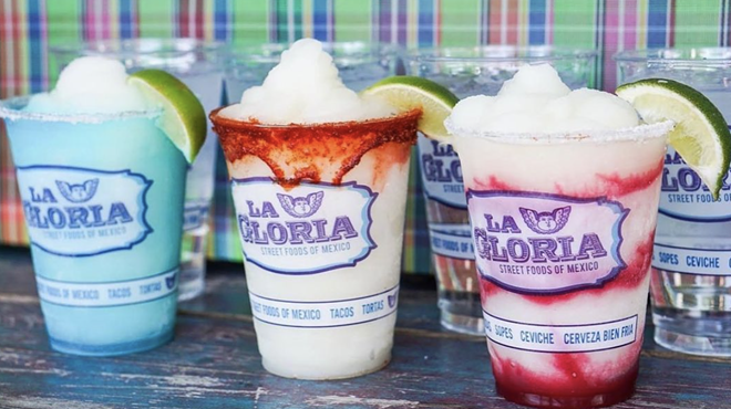 The La Gloria chain serves up Mexican street food and a wide variety margaritas.