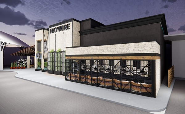 A digital rendering of the new Haywire location scheduled to open at La Cantera.