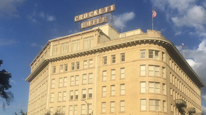 San Antonio's historic 138-room Crockett Hotel, just steps from the Alamo.