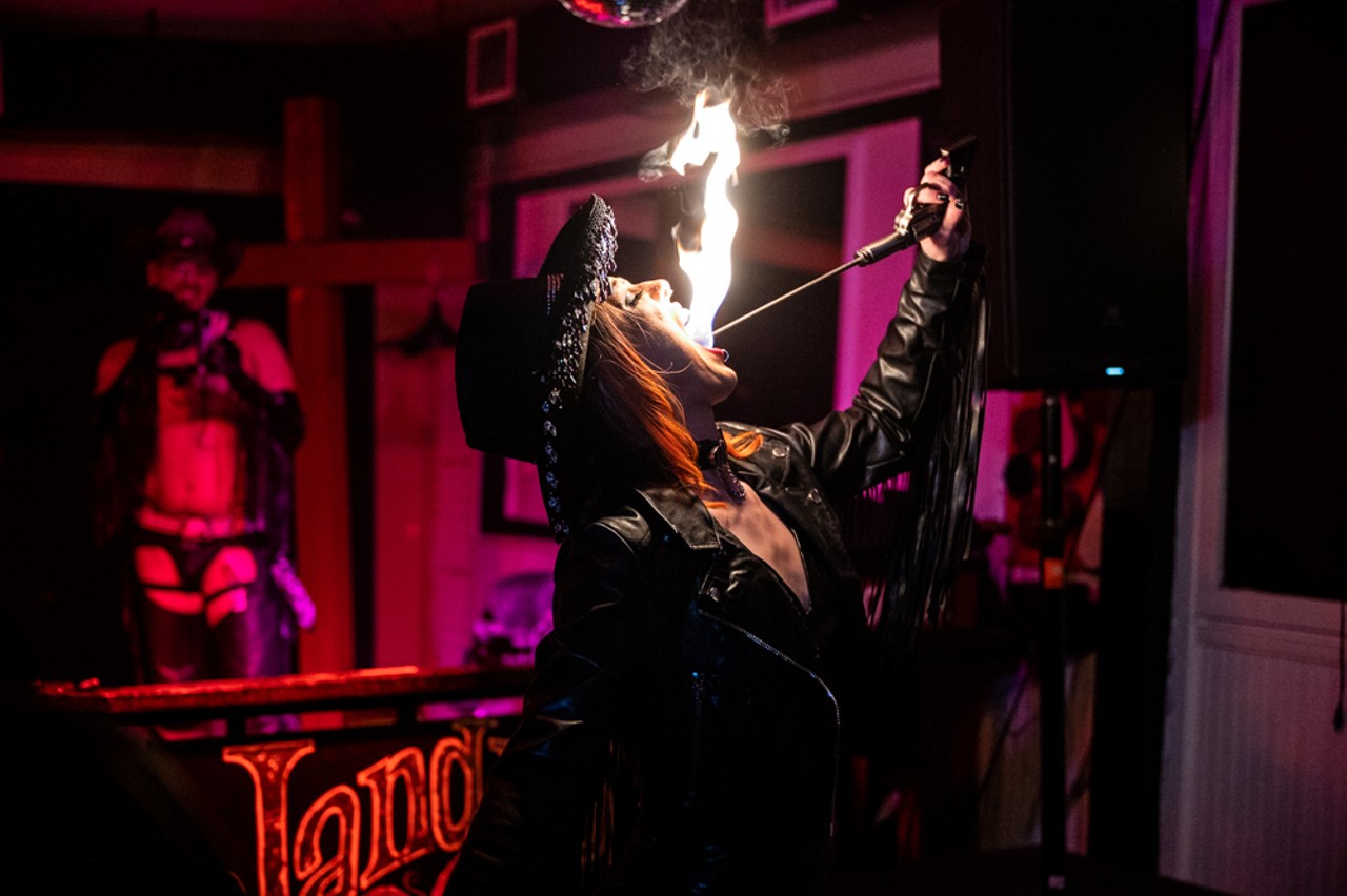 NSFW moments from San Antonio's Third Annual Red Room Rodeo fetish and fire show