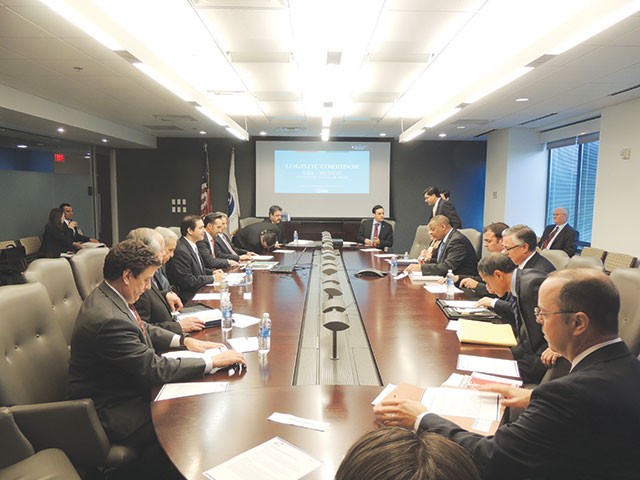 Officials from the U.S. and Mexico came to the table to discuss a high-speed rail line last week. - Courtesy Photo