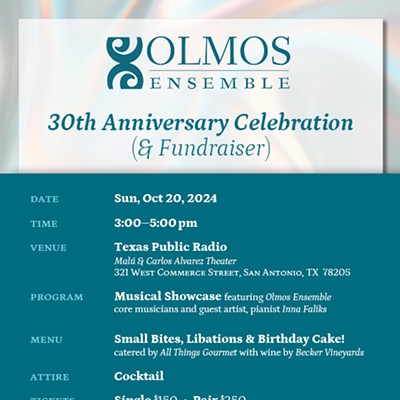 Olmos Ensemble 30th Anniversary Celebration & Fundraiser