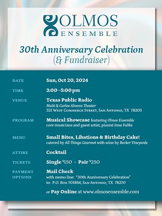 Olmos Ensemble 30th Anniversary Celebration & Fundraiser