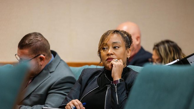 Department of Family and Protective Services Commissioner Jaime Masters listens to testimony during a House Human Services Committee hearing at the Capitol on March 21, 2022. More than 100 children have died in the state's child welfare system since 2020, according to a DFPS report requested during the hearing.