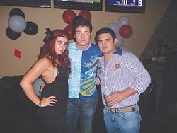 Paola Penichet, Luis Gutierrez, and Sammy Sosa at Cielito Lounge in Stone Oak.