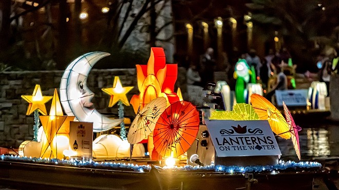 The parade will feature a procession of 10 beautiful, 26-foot-long boats filled with illuminated lanterns.