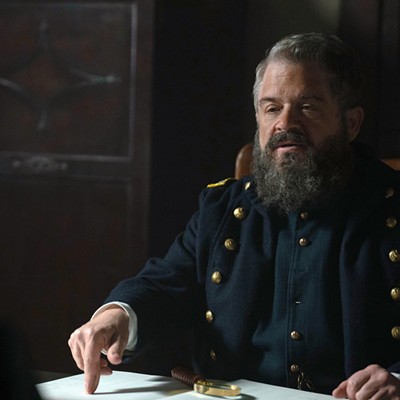 In Manhunt, Oswalt plays Lafayette Baker, an American investigator serving the Union Army during the Civil War.