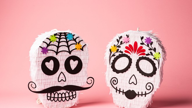 Feliz Modern POP iss selling DIY skull piñatas designed by local artists Manola & Maria and Lua Bash.