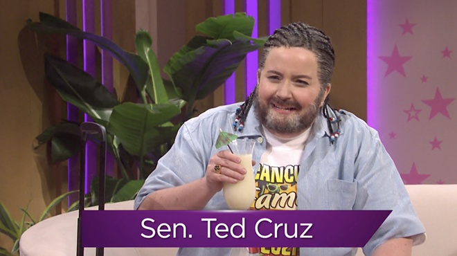 Aidy Bryant portrayed a post-Cancún Ted Cruz in last week's episode of Saturday Night Live.
