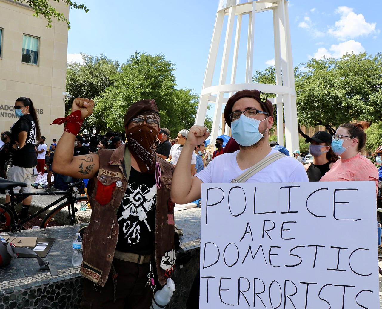 Powerful Signs Carried During San Antonio's Black Lives Matter Protests