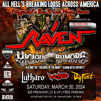 Raven & Vicious Rumors Including Lutharo and Wicked