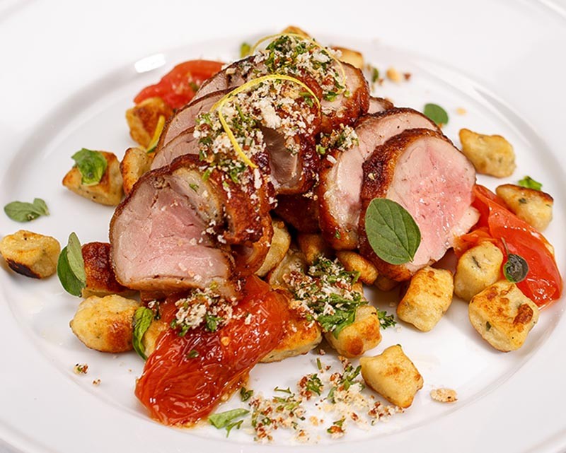 Roasted duck and gnocchi from The Cookhouse - CASEY HOWELL