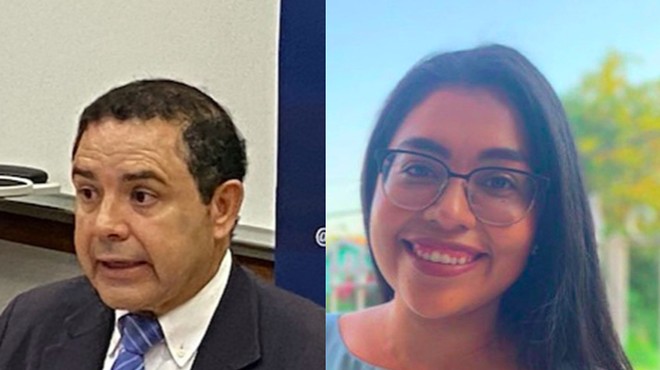 The margin between U.S. Rep. Henry Cuellar (left) and Jessica Cisneros, his challenger in the May 24 Democratic Primary runoff, is just 136 votes.