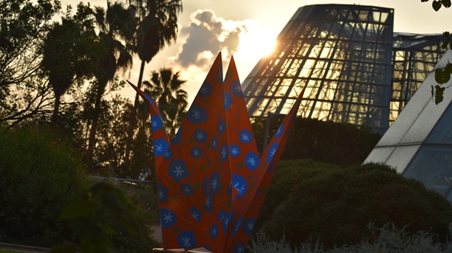 “OrigamiintheGarden²" will be on view at the Botanical Garden through May 1.