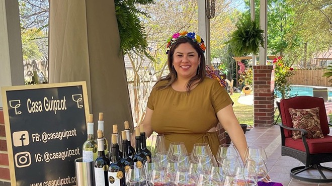 Salena Guipzot prepares to conduct a tasting of Mexican wines.